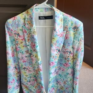 Zara Floral Blazer